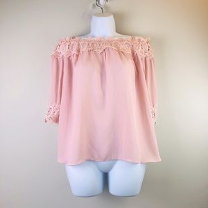 By & By Pink Blouse Size XXL
